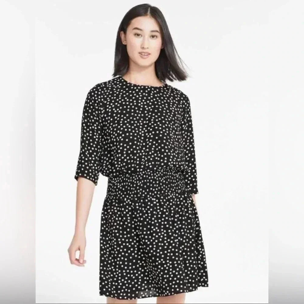 Joe fresh small NWT P-P 19 3/4 sleeve dress - Picture 6 of 6